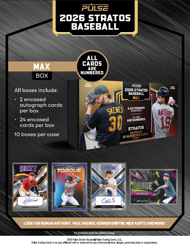 2026 Pulse Stratos Baseball Hobby Max Edition Box