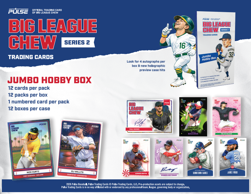 2026 Pulse x Big League Chew Series 2 Baseball Jumbo 12-Box Case