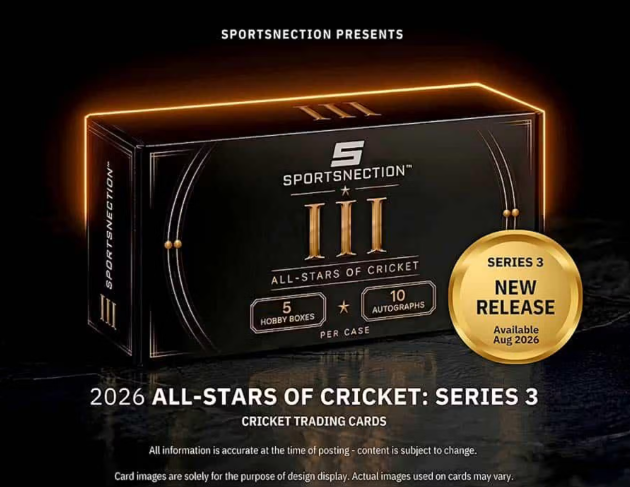 2026 Sportsnection All-Stars Of Cricket Series 3 Hobby Box