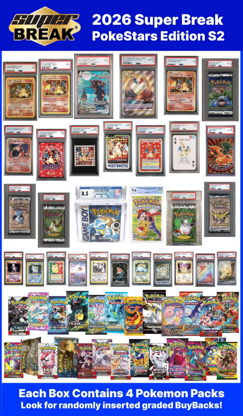 2026 Super Break Poke Stars Series 2 Box