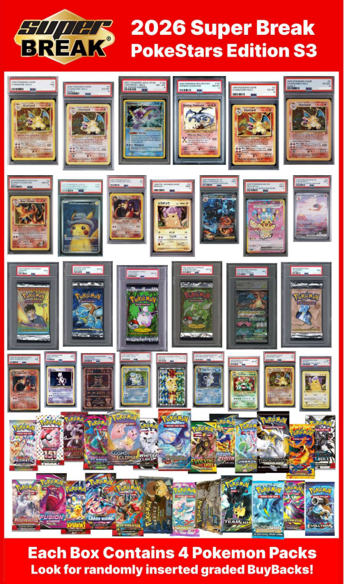 2026 Super Break Poke Stars Series 3 Box