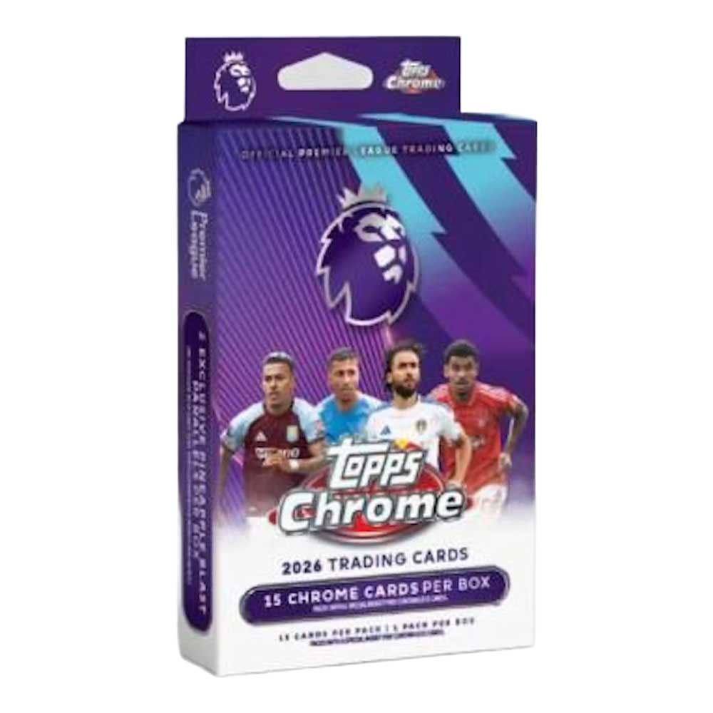 2026 Topps Chrome Premier League EPL Soccer Hanger Box