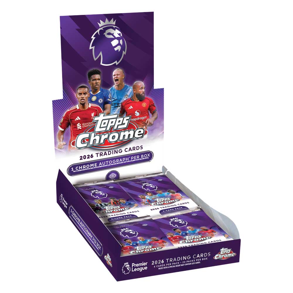 2026 Topps Chrome Premier League EPL Soccer Hobby Box (Slightly Damaged)