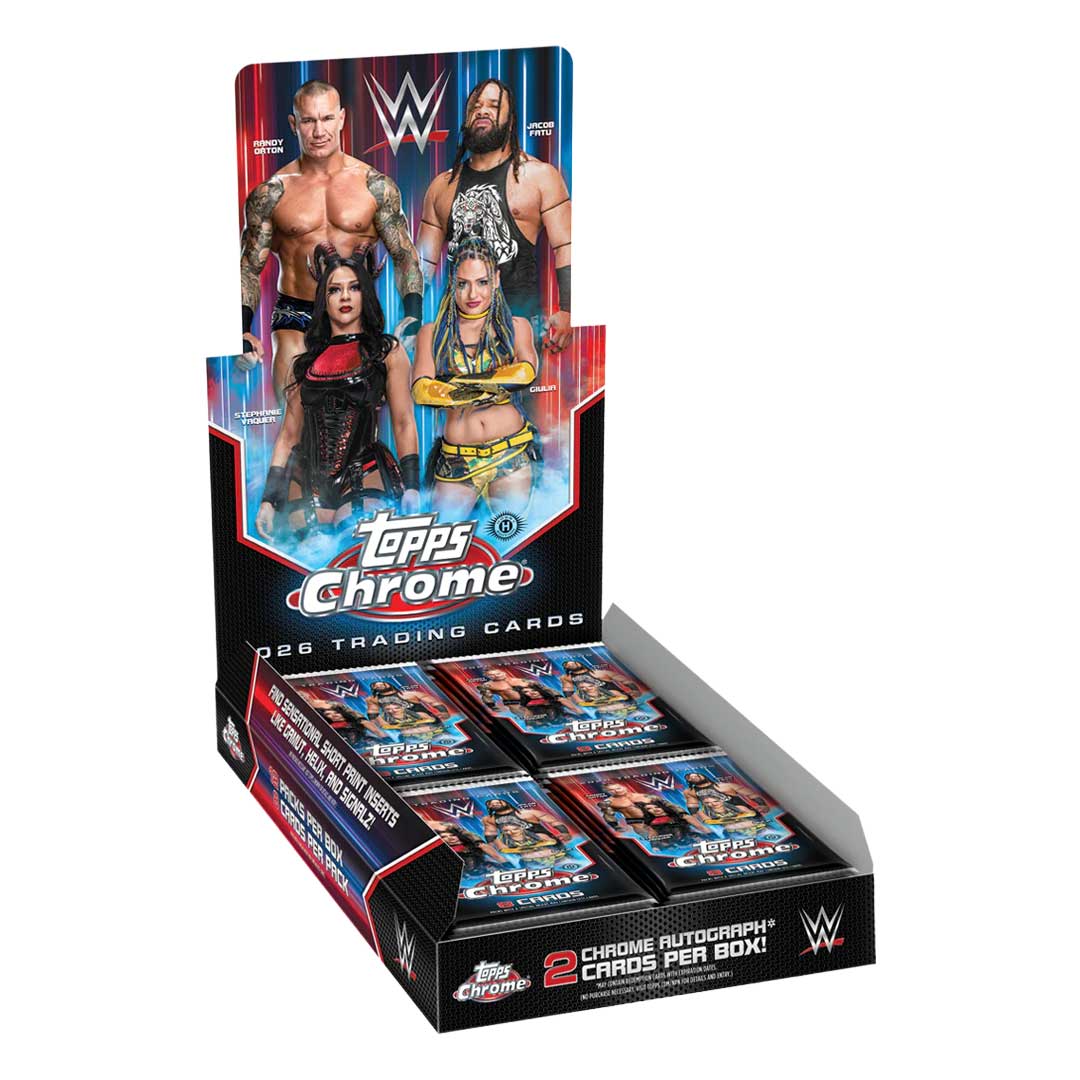 2026 Topps Chrome WWE Wrestling First Day Issue Hobby Box