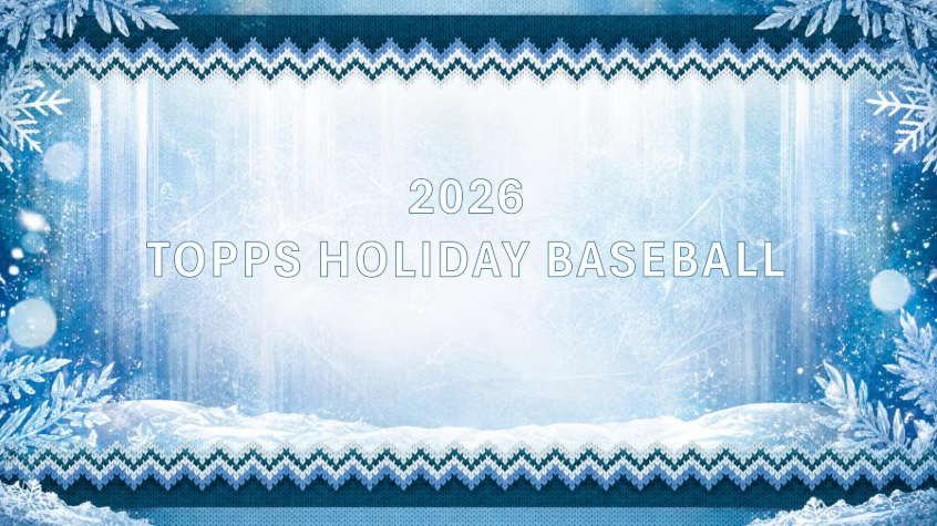2026 Topps Holiday Baseball Retail Collector 9-Tin 4-Box Case