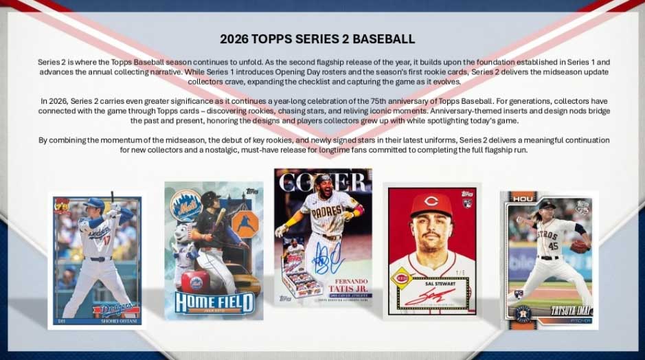  2026 Topps Series 2 Baseball Super 12-Box Case