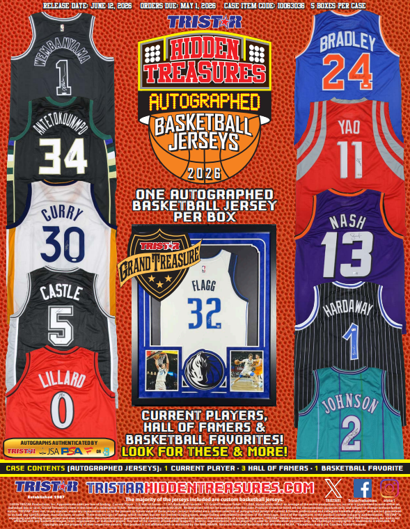2026 Tristar Hidden Treasures Autographed Basketball Jersey Box