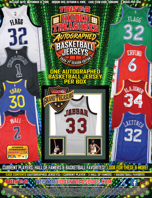 2026 Tristar Hidden Treasures Autographed Basketball Jersey Season Edition 5-Box Case