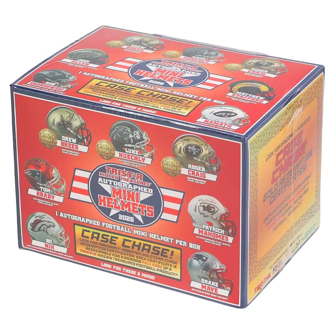 2026 Tristar Hidden Treasures Autographed Football Mini Helmet Box