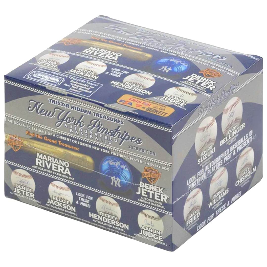 2026 Tristar Hidden Treasures New York Pinstripes Autographed Baseball Box