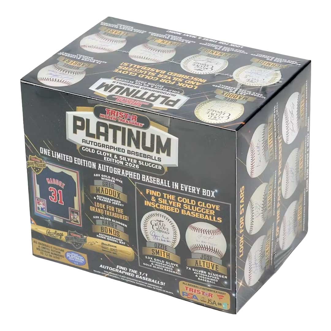 2026 Tristar Hidden Treasures Platinum Autographed Baseball Gold Glove & Silver Slugger Edition Box