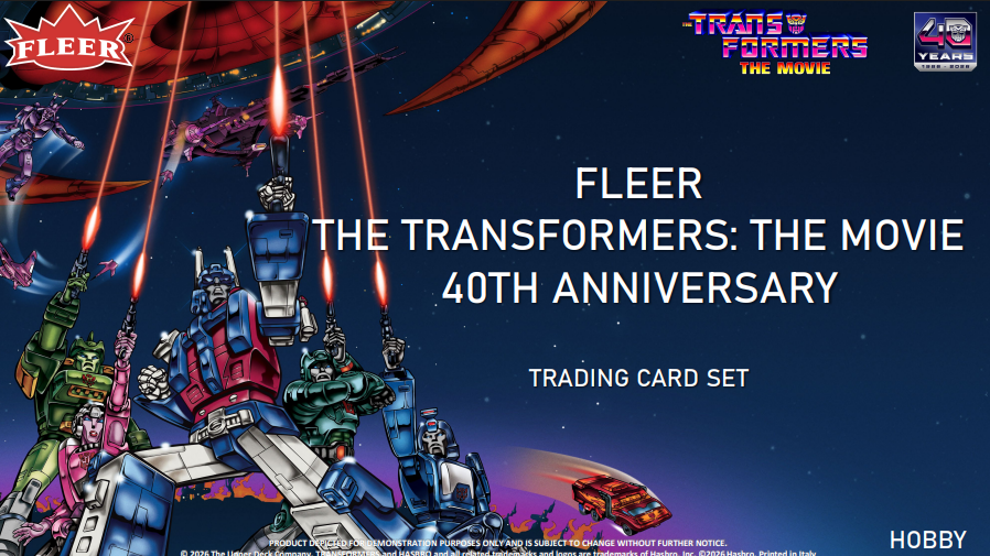 2026 Upper Deck Fleer Transformers: The Movie 40th Anniversary Hobby Box