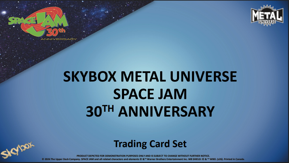 2026 Upper Deck Skybox Metal Universe Space Jam 30th Anniversary Hobby 12-Box Case