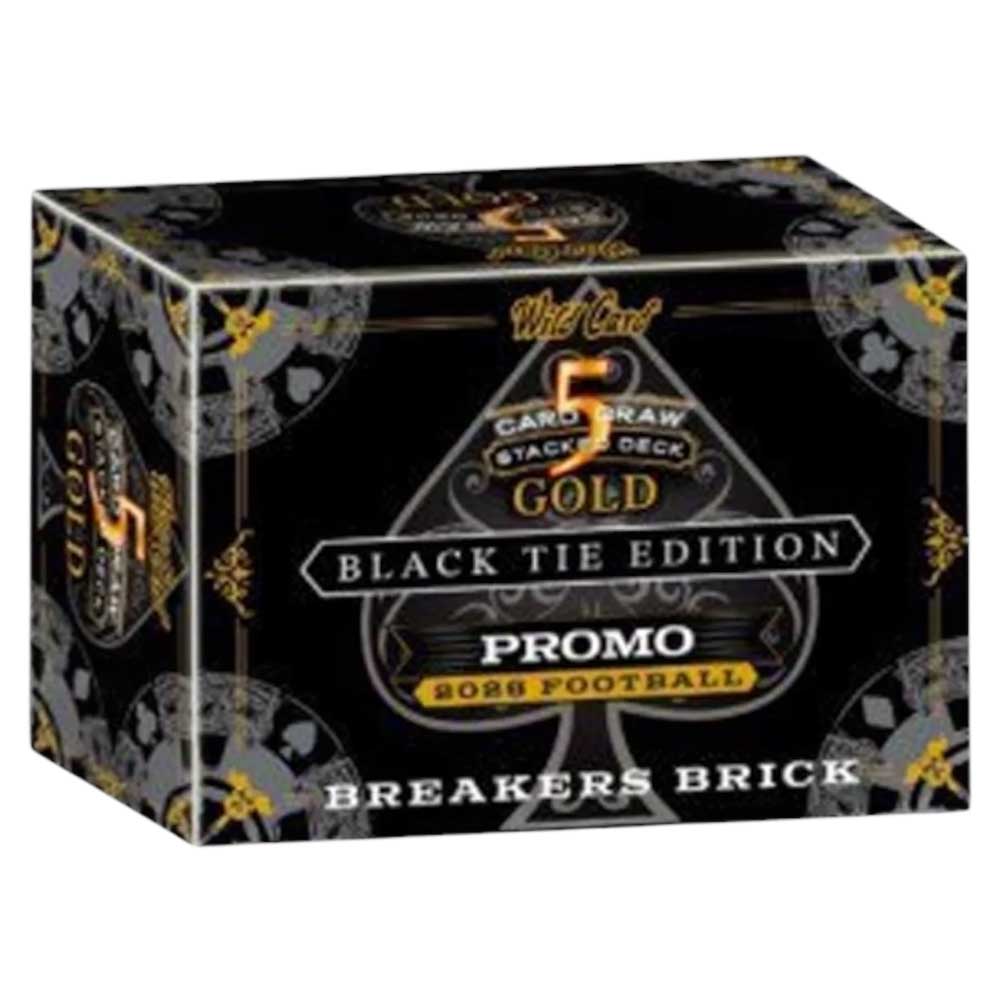 2026 Wild Card 5 Card Draw Stacked Deck Gold Black Tie Edition Football Breakers Brick Hot Box