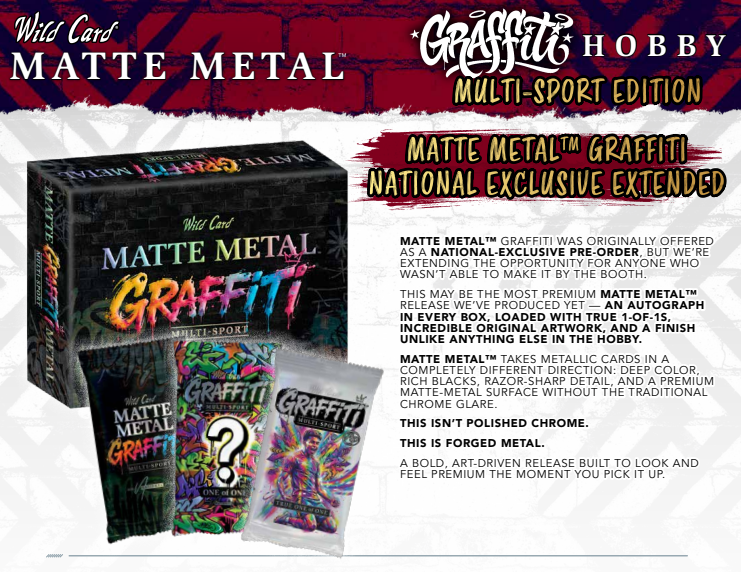 2026 Wild Card Matte Metal Graffiti Multi-Sport Edition Box