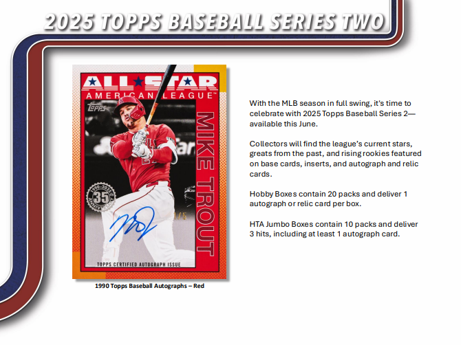 2025 Topps Series 2 Baseball Hobby Pack