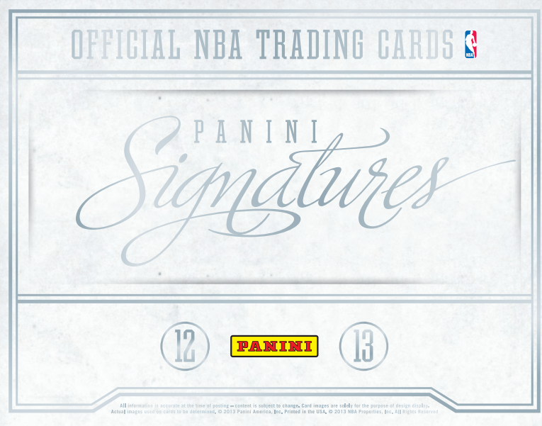 2012-13 Panini Signatures Basketball Hobby Box