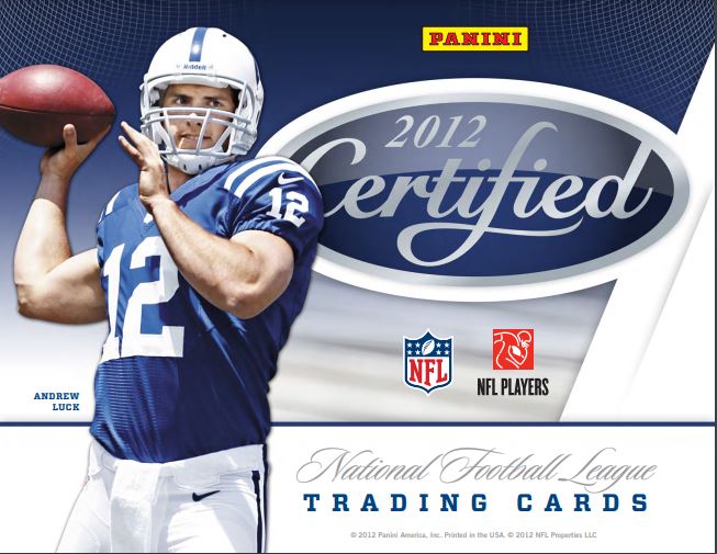 2012 Panini Certified Football Hobby 8-Box Case