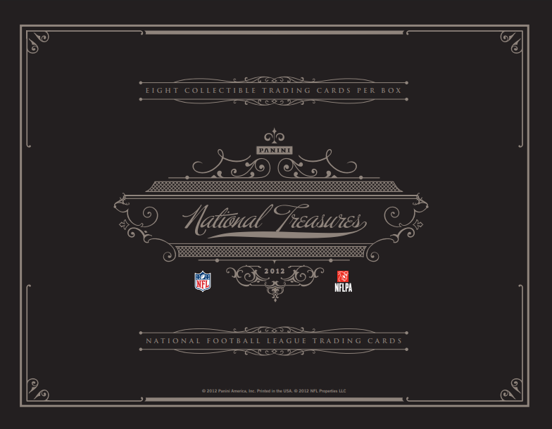 2012 Panini National Treasures Football Hobby Box