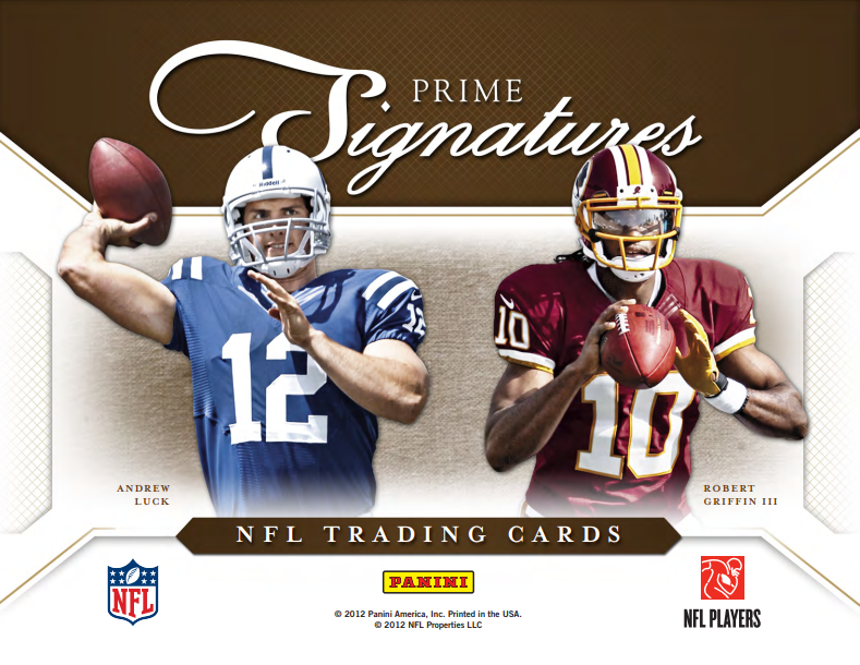2012 Panini Prime Signatures Football Hobby 30-Box Case