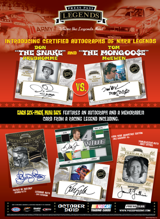 2012 Press Pass Legends Racing Hobby Box