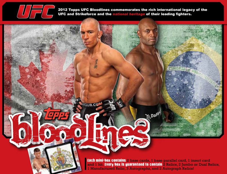 2012 Topps UFC Bloodlines Hobby Box
