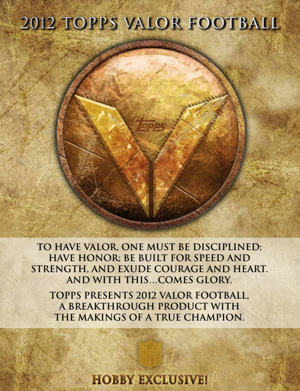 2012 Topps Valor Football Hobby 8-Box Case