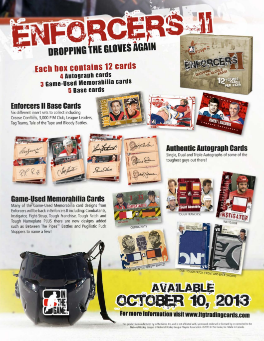 2013-14 In The Game ITG Enforcers Ser 2 Hockey Box