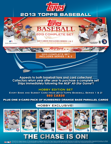 2013 Topps Baseball Factory Set Hobby 12-Set Case