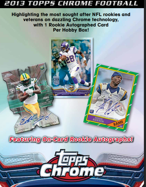 2013 Topps Chrome Football Hobby 12-Box Case