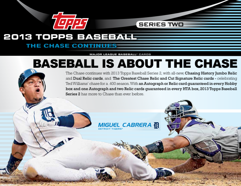 2013 Topps Series 2 Baseball Jumbo Pack 13-Pack Lot