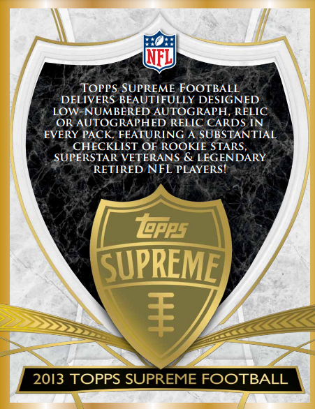 2013 Topps Supreme Football Hobby Box