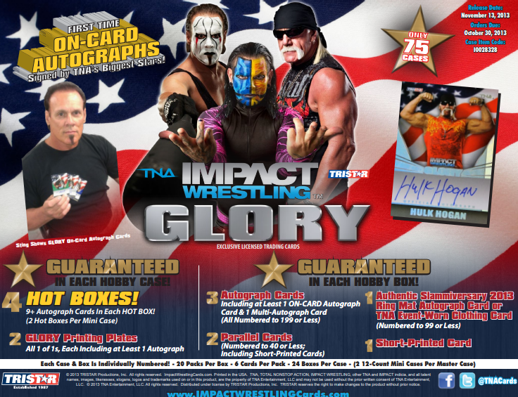 2013 Tristar TNA Impact Glory Wrestling Hobby Box