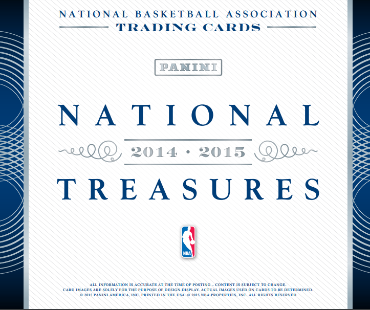 2014-15 Panini National Treasures Basketball Hobby 3-Box Case