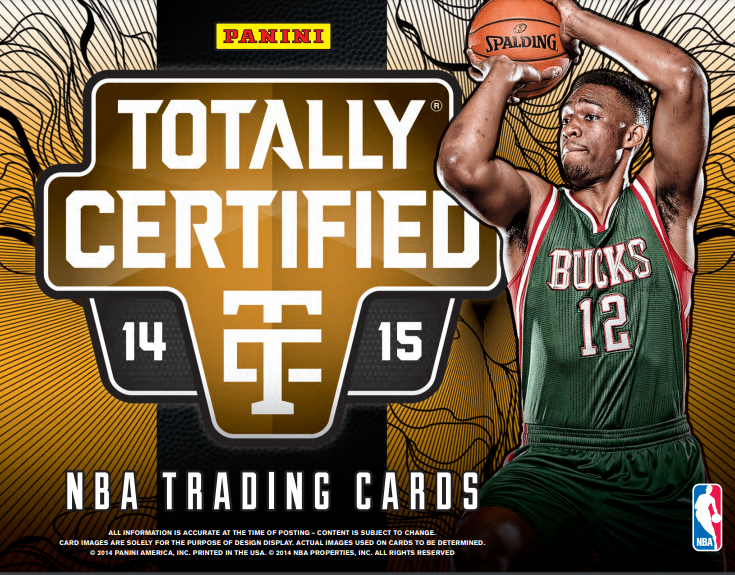 2014-15 Panini Totally Certified Basketball Hobby 15-Box Case