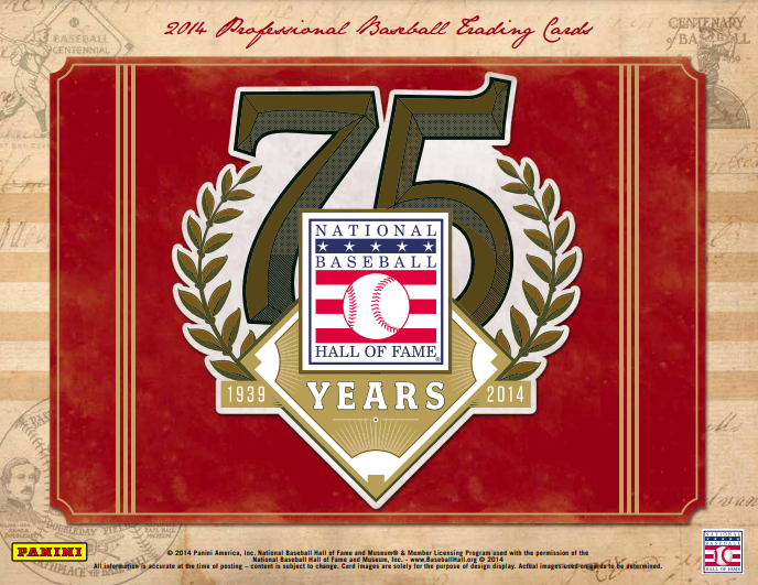 2014 Panini Hall Of Fame 75th Anniv Baseball Hobby Box