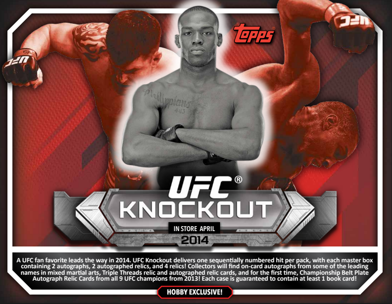 2014 Topps UFC Knockout Hobby 8-Box Case