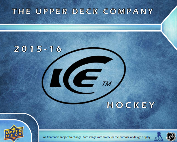 2015-16 Upper Deck ICE Hockey Hobby 8-Box Case