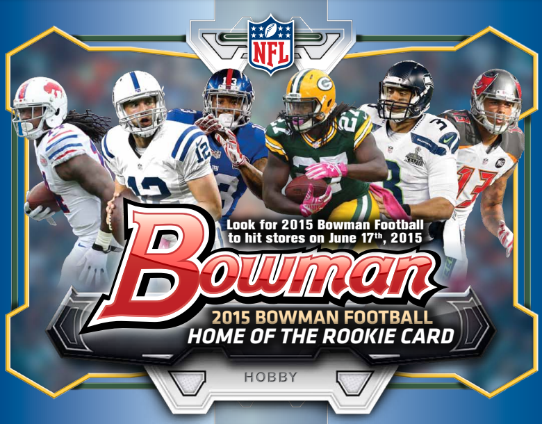 2015 Bowman Football Hobby 10-Box Case