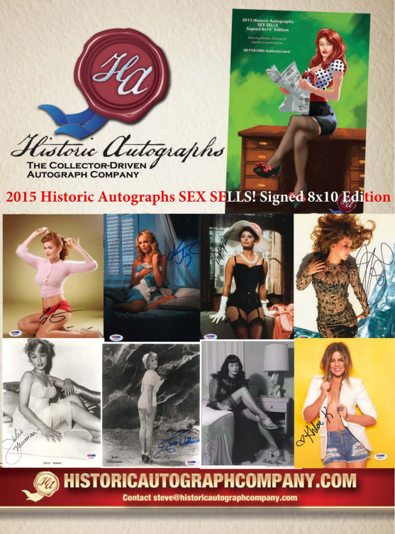 2015 Historic Autographs Sex Sells Signed 8x10 Ed 12-Box Case