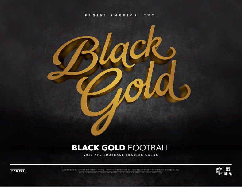 2015 Panini Black Gold Football Hobby Pack