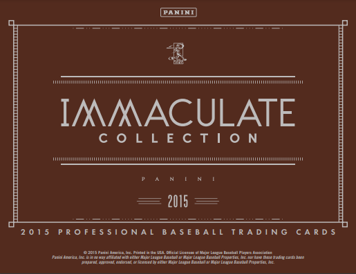 2015 Panini Immaculate Baseball Hobby Box