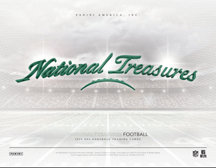 2015 Panini National Treasures Football Hobby Box