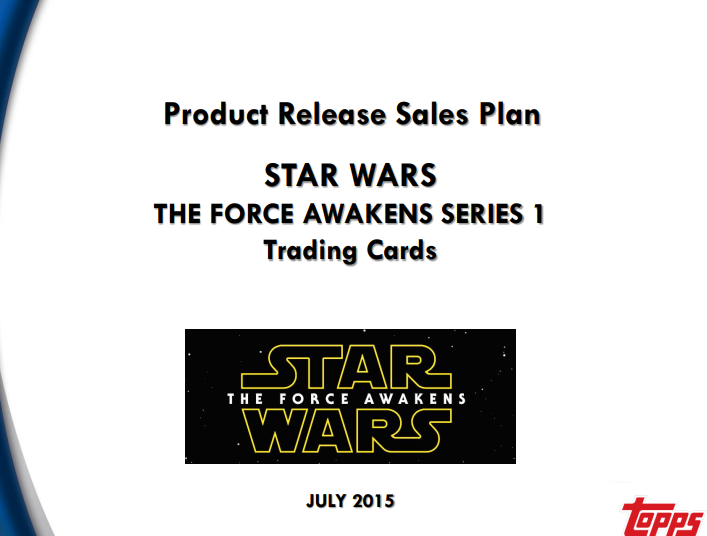 2015 Topps Star Wars The Force Awakens Series 1 10-pack Blaster Box