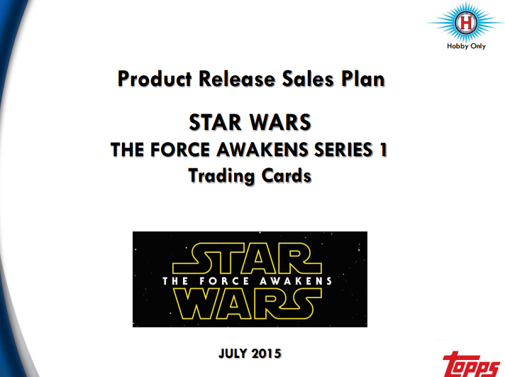 2015 Topps Star Wars The Force Awakens Series 1 Hobby Box