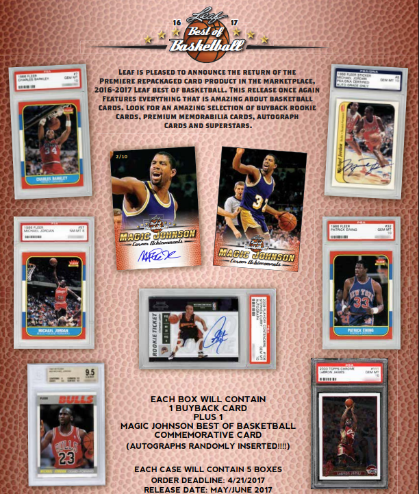 2016-17 Leaf Best of Basketball Box