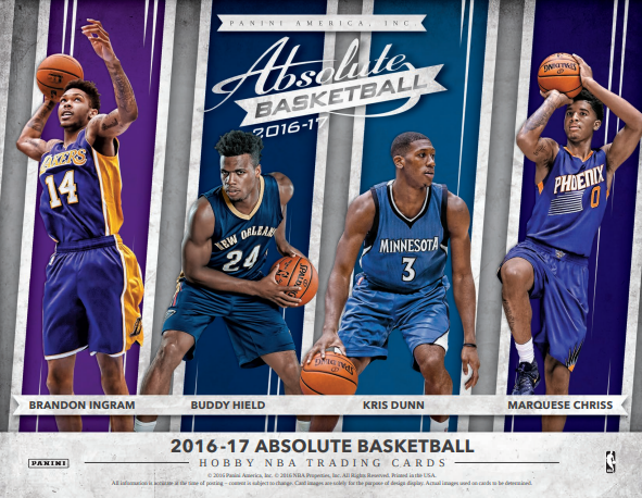 2016-17 Panini Absolute Basketball Hobby 10-Box Case