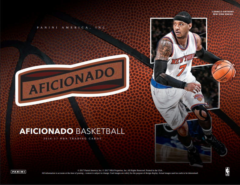 2016-17 Panini Aficionado Basketball Hobby 12-Box Case + 60 Fathers Day Packs