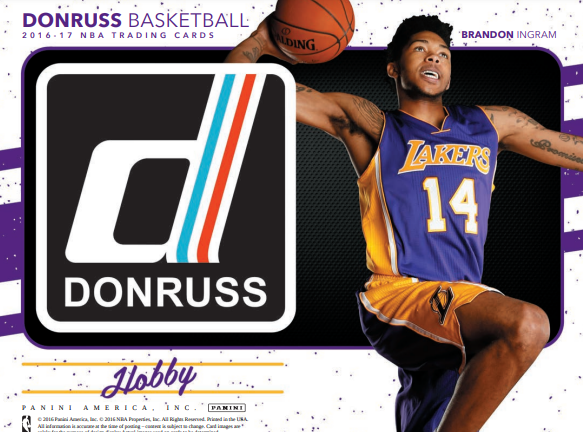 2016-17 Panini Donruss Basketball Hobby 20-Box Case
