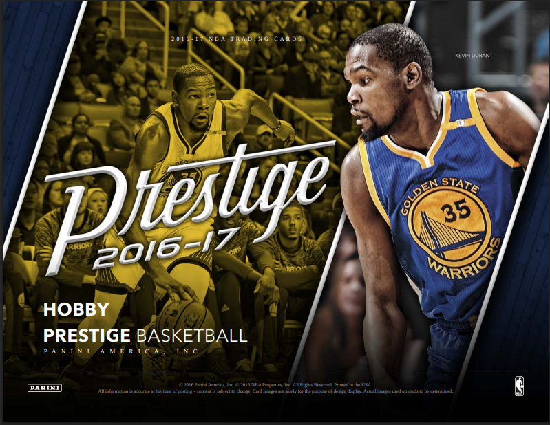 2016-17 Panini Prestige Basketball Hobby 16-Box Case